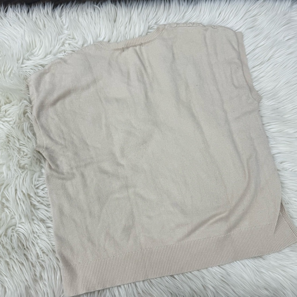 Marc New York Beige V-Neck Sweater Vest - Picture 6 of 6